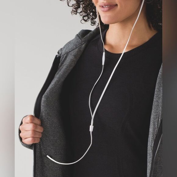 EUC Lululemon Scuba Hoodie *Light Cotton Fleece - Heathered Speckled Black - Picture 2 of 13